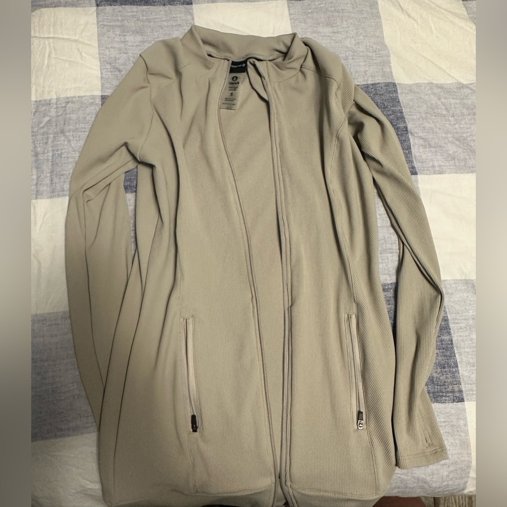 Mono B jacket Small! Wore twice! Tan/Cream color!